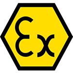 Eksplosionsbeskyttelse symbol