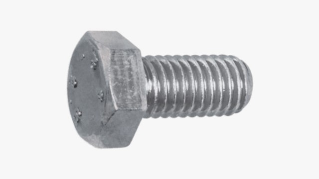 din 933 galvaniseret stålbolt