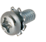 BN 40100 Linsen-Kombischraube mit Kreuzschlitz Phillips Form H  und unverlierbarer Zahnscheibe