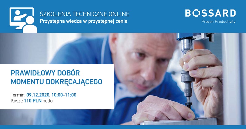 Prawidłowy dobór momentu dokręcającego - banner