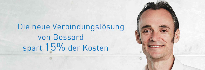 Auf der rechten Seite das Bild von Michael Rolsted Michael Rolsted, Technical Manager, Bossard Denmark A/S, Dänemark. Auf der linken Seite der Text 