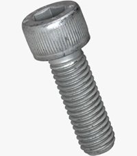 Hex socket head cap screw with zinc flake coating