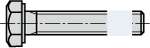 Zeichnung einer Schraube mit Precote® 5 Beschichtung