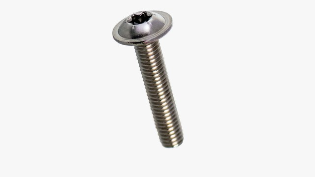 bolt rundhoved med flange rustfri