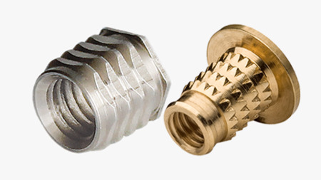 Threaded inserts for press-in for plastic materials