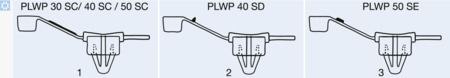 BN 20254 Panduit® Pan-Ty® Wing push mount cable ties for corrugated loom tubings