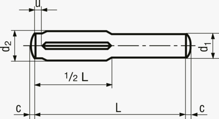 BN 890 Spine ad intagli paralleli forzamento ad una estremità