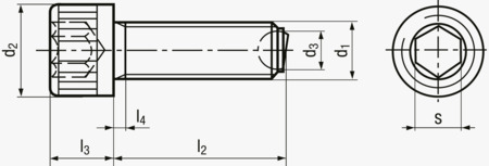 BN 55558 HALDER EH 22710. Kugeldruckschrauben Zylinderkopf, mit Innensechskant, abgeflachte Kugel, Auflagefläche plan