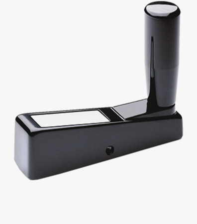 BN 14110 ELESA® ME. Balanced crank handles with revolving handle and black-oxide steel hub