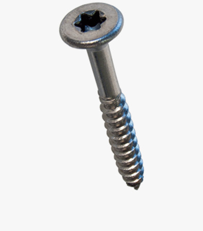 BN 33022 Hexalobular (6 Lobe) socket  flat head countersunk screws double neck chipboard screws, partially threaded