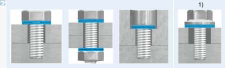 BN 65212 NORD-LOCK® NL / NLsp Wedge lock washers adhered in pairs