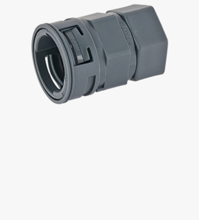 BN 22736 REIKU® VP IRG, metr. Straight connectors with integrated seal and female thread