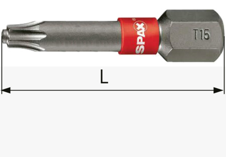 BN 20693 SPAX® Screwdriver Bits 1/4