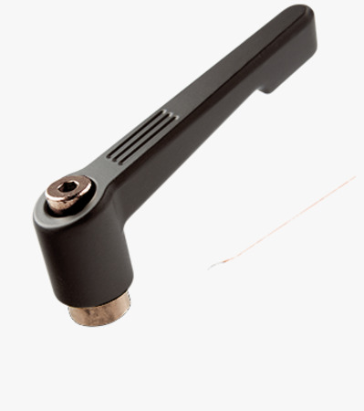 BN 2966 FASTEKS® FAL Adjustable handles steel boss with tapped blind hole, reinforced version, slim design