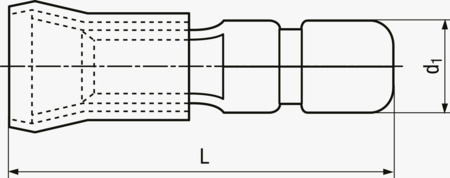 BN 22531 Nasouvací konektorové kolíky  s PA izolací