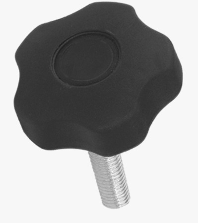 BN 2939 FASTEKS® FAL Soft Touch Lobe Knobs with threaded stud
