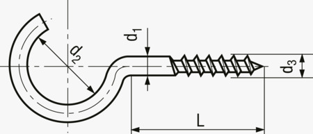 BN 973 鉤型木螺絲