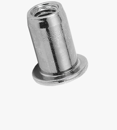 BN 1971 TUBTARA® UPO/SPO (UT/ROF, ST/ROF) Blind rivet nuts flat head, round shank, open end