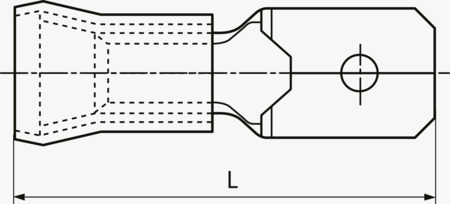 BN 22523 Ploché krimpovací<SR>konektory s PC izolací