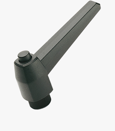BN 14193 ELESA® MRX. Adjustable handles with retaining pin, brass boss and tapped blind hole