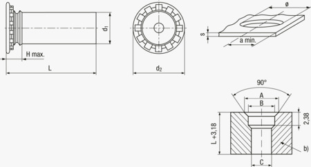 BN 26634 PEM® FHS Lisovací sloupky pro kovové materiály