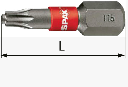 BN 20359 SPAX® Screwdriver Bits 1/4