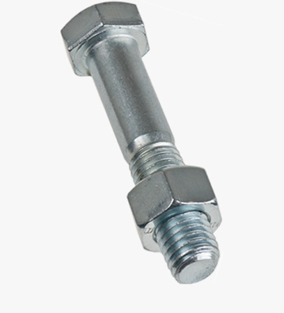 BN 77 Hex head bolts with hex nuts partially threaded