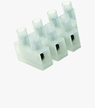 BN 20497 BM Terminal block 12 pole <B>with wire protectors</B>