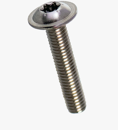 BN 2058 Hexalobular (6 Lobe) socket button head screws with collar fully threaded