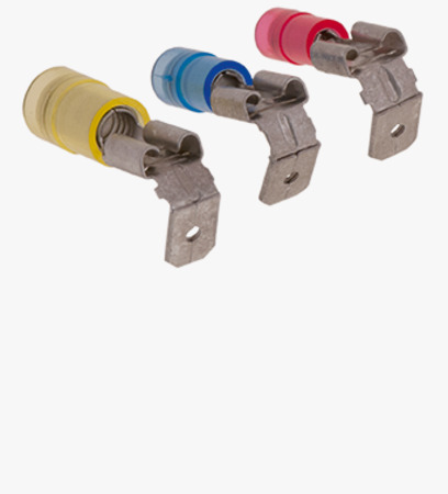 BN 22517 Female push on terminals, piggyback connectors with PC-insulation