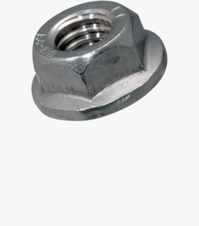 BN 11207 Hex nuts with flange and serrations