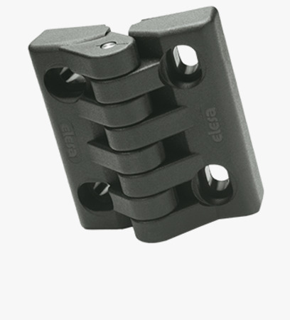 BN 13563 ELESA® CFA-SL-HV Hinges with pass-through slotted holes with slotted holes for horizontal and vertical adjustments