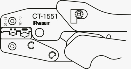 BN 20329 Panduit® Contour Crimp™ Krympeværktøj til isolerede kabelsko