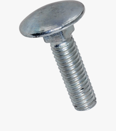 BN 249 Round head square neck bolts without hex nut, for pallets