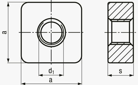 BN 22061 方形螺紋板
