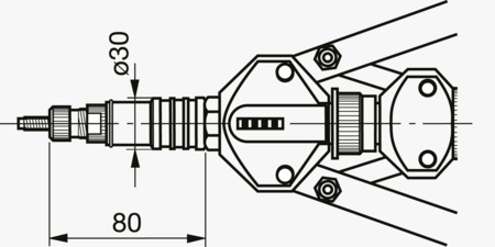 BN 15671 TUBTARA® DFS 309 T Hand rivet setter fully equipped
