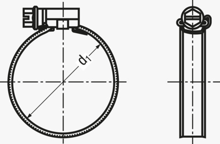 BN 20575 MIKALOR ASFA-L Assortment of hose clamps for medium pressure, with screwdriver