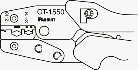 BN 20328 Panduit® Contour Crimp™ Pince à sertir pour connecteurs isolés