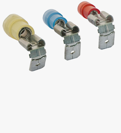 BN 22516 Female push on terminals, piggyback connectors with PA-insulation