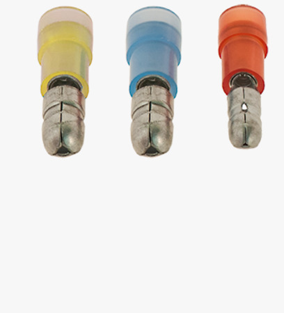 BN 22531 Male bullet terminals with PA-insulation