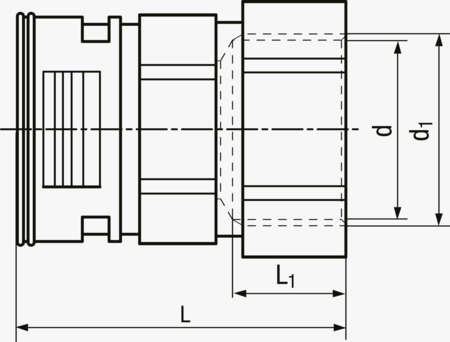 BN 22737 REIKU® VP IRB, metr. Conectores rectos con sellado integrado y rosca interior