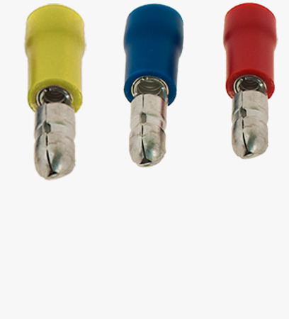 BN 22530 Male bullet terminals with PVC-insulation