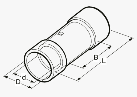BN 20383 BM Butt connectors with PVC-insulation
