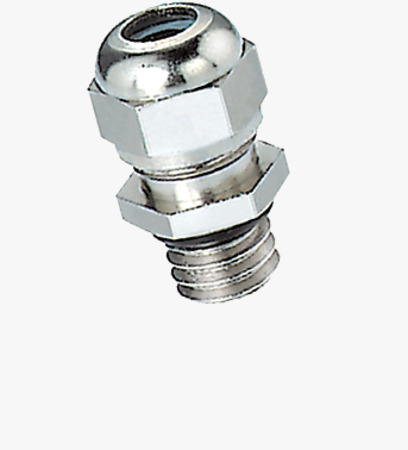 BN 22017 JACOB® WADI 電纜固定頭 公制螺紋, 特殊尺寸用於非常小的電纜直徑