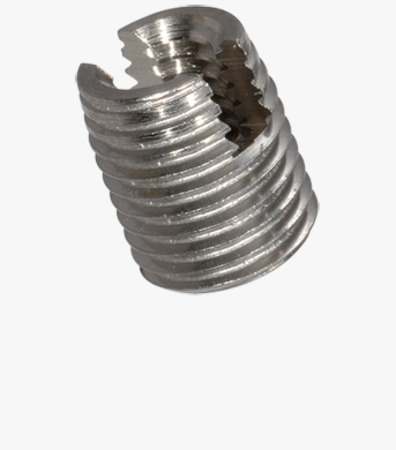 Threaded inserts for light metal and plastic materials