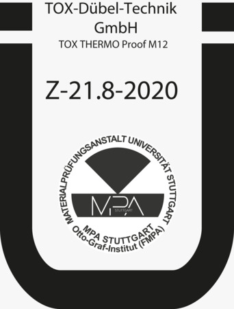 BN 51040 TOX Thermo Proof Plus Sistema di montaggio con Iso Spacer, barre filettate, tasselli a rete