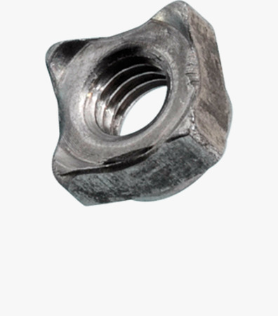 BN 192 Square weld nuts four weld projections