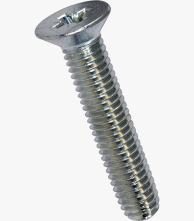 BN 3327 Pozi flat countersunk head thread forming screws type M, form Z, metric thread