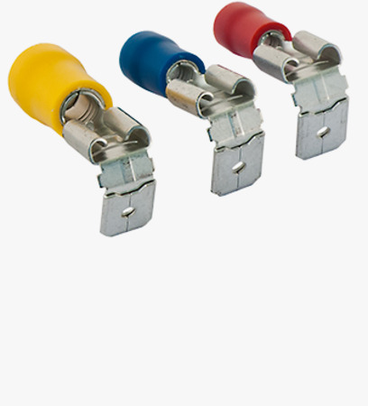 BN 22515 Female push on terminals, piggyback connectors with PVC-insulation