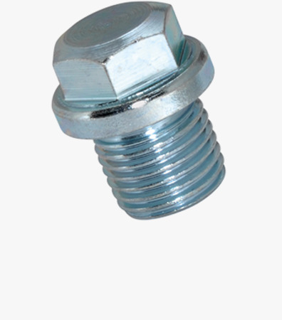 BN 440 Hex head screw plugs with shoulder, pipe thread without sealing ring